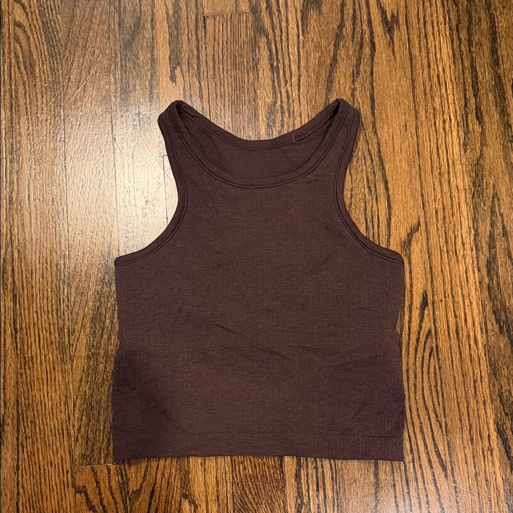 Lululemon ebb to street cropped racer back tank